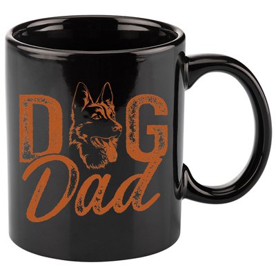 Shepherd Dog Dad German Shepherd 11oz C Handle Ceramic Mug
