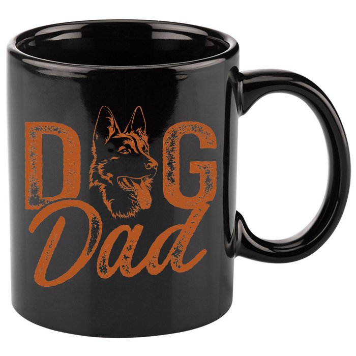 Shepherd Dog Dad German Shepherd 11oz C Handle Ceramic Mug