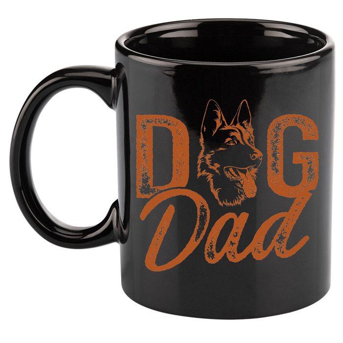 Shepherd Dog Dad German Shepherd 11oz C Handle Ceramic Mug