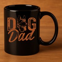 Shepherd Dog Dad German Shepherd 11oz C Handle Ceramic Mug