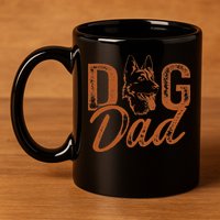 Shepherd Dog Dad German Shepherd 11oz C Handle Ceramic Mug