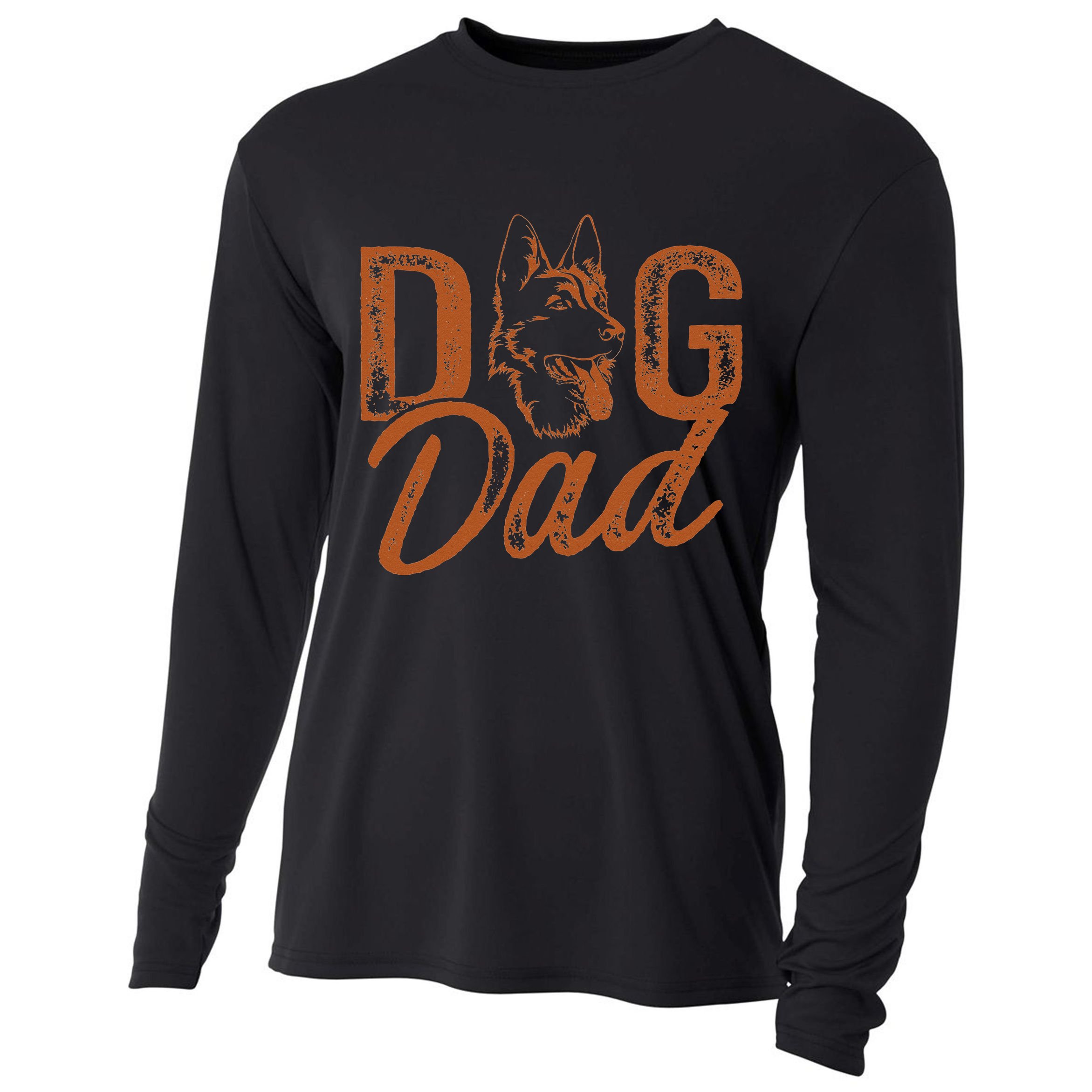Shepherd Dog Dad German Shepherd Cooling Performance Long Sleeve Crew