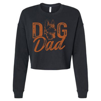 Shepherd Dog Dad German Shepherd Cropped Pullover Crew