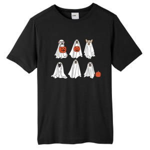 Spooky Dog Dressed As Ghost Funny Ghost Dog Halloween Tall Fusion ChromaSoft Performance T-Shirt