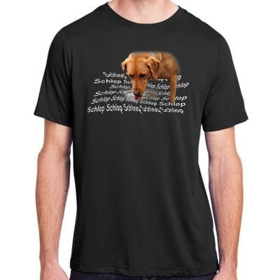 Schlop Dog Drinking Water Meme Adult ChromaSoft Performance T-Shirt