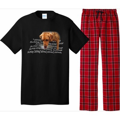 Schlop Dog Drinking Water Meme Pajama Set