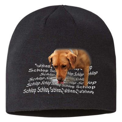 Schlop Dog Drinking Water Meme Sustainable Beanie