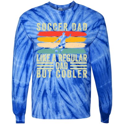 Soccer Dad Design Father Day Soccer Father Cute Gift Tie-Dye Long Sleeve Shirt