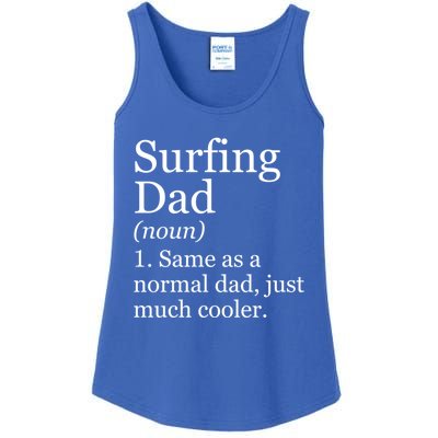 Surfing Dad Definition Funny Sarcastic Sports Funny Gift Ladies Essential Tank