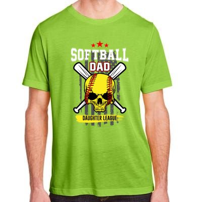 Softball Dad Daughter League Gift Adult ChromaSoft Performance T-Shirt