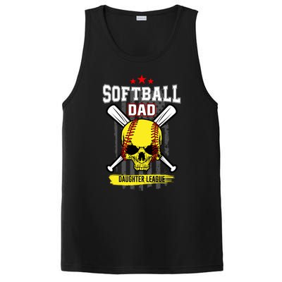 Softball Dad Daughter League Gift PosiCharge Competitor Tank