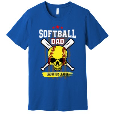 Softball Dad Daughter League Gift Premium T-Shirt