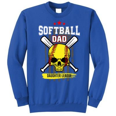 Softball Dad Daughter League Gift Tall Sweatshirt