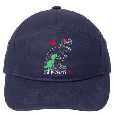 Step Dadsaurus Daddy Rex Autism Awareness Proud Dad Gift 7-Panel Snapback Hat