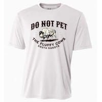 South Dakota Do Not Pet The Fluffy Cows Bison Souvenir Cooling Performance Crew T-Shirt