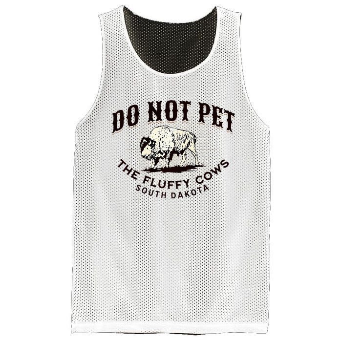 South Dakota Do Not Pet The Fluffy Cows Bison Souvenir Mesh Reversible Basketball Jersey Tank