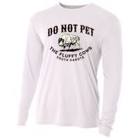 South Dakota Do Not Pet The Fluffy Cows Bison Souvenir Cooling Performance Long Sleeve Crew