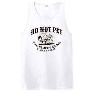 South Dakota Do Not Pet The Fluffy Cows Bison Souvenir PosiCharge Competitor Tank