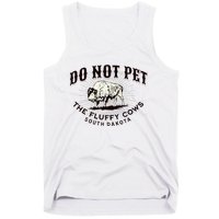 South Dakota Do Not Pet The Fluffy Cows Bison Souvenir Tank Top