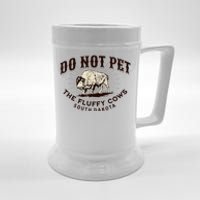 South Dakota Do Not Pet The Fluffy Cows Bison Souvenir Beer Stein