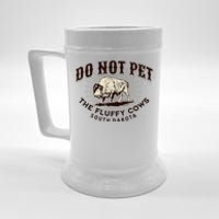 South Dakota Do Not Pet The Fluffy Cows Bison Souvenir Beer Stein