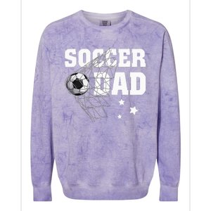 Soccer Dad Daddy Soccer Sport Lover Fan Fathers Day Colorblast Crewneck Sweatshirt