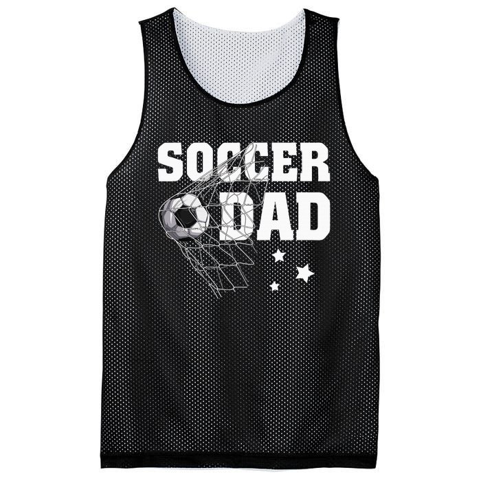 Soccer Dad Daddy Soccer Sport Lover Fan Fathers Day Mesh Reversible Basketball Jersey Tank