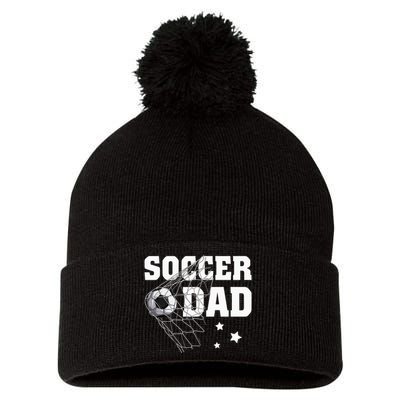 Soccer Dad Daddy Soccer Sport Lover Fan Fathers Day Pom Pom 12in Knit Beanie