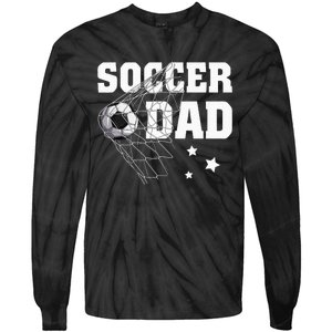 Soccer Dad Daddy Soccer Sport Lover Fan Fathers Day Tie-Dye Long Sleeve Shirt