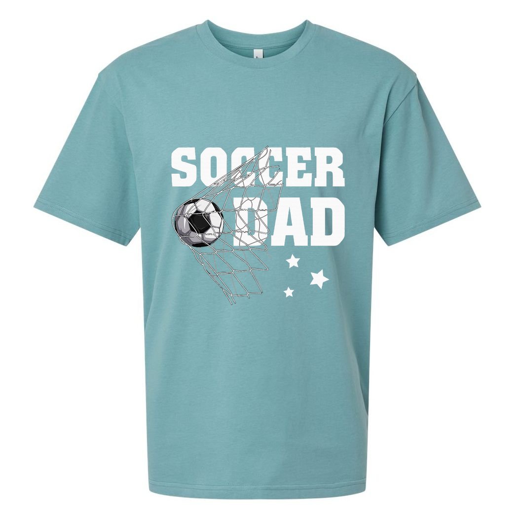 Soccer Dad Daddy Soccer Sport Lover Fan Fathers Day Sueded Cloud Jersey T-Shirt