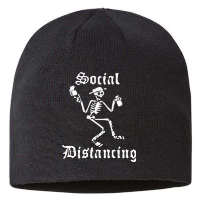 Social Distancing Distortion Sustainable Beanie