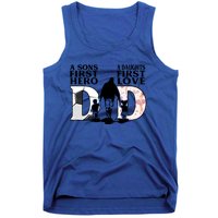 Soccer Dance Dad Sons First Hero Daughter Love Fathers Day Great Gift Tank Top