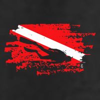 Scuba Diving Diver Down Flag Awesome Marine Diver Dive Gift Adult Drive Performance Visor