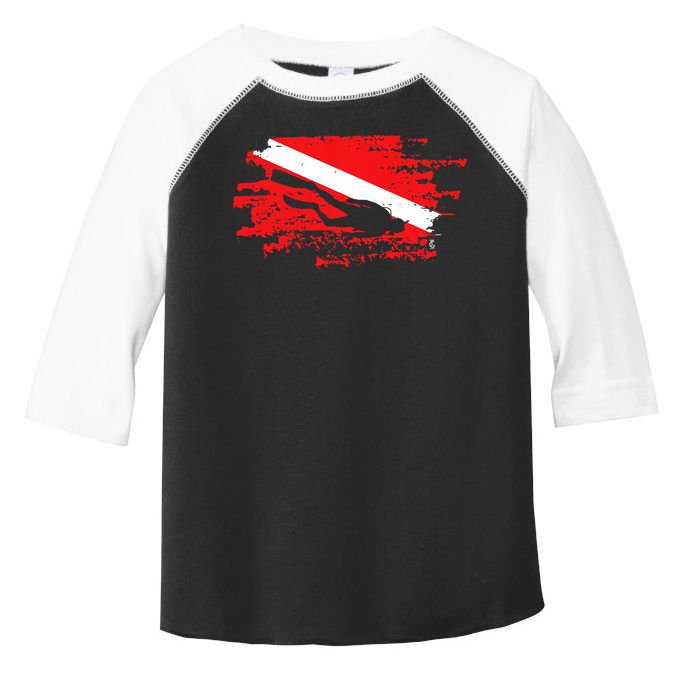 Scuba Diving Diver Down Flag Awesome Marine Diver Dive Gift Toddler Fine Jersey T-Shirt