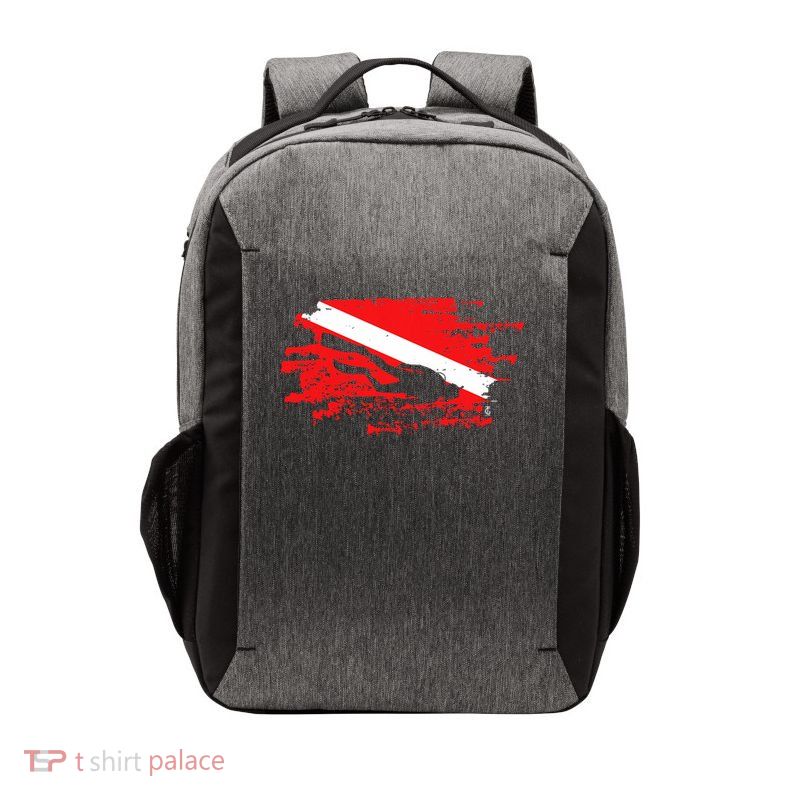 Scuba Diving Diver Down Flag Awesome Marine Diver Dive Gift Vector Backpack