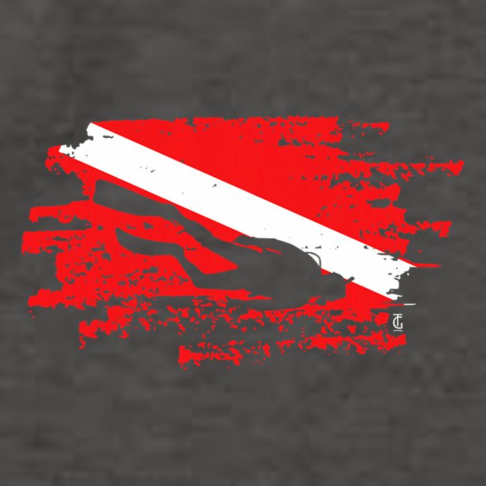Scuba Diving Diver Down Flag Awesome Marine Diver Dive Gift Vector Backpack