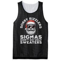 Sigmas DonT Do Ugly Sweaters Christmas Santa Rizz N Mesh Reversible Basketball Jersey Tank