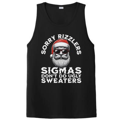 Sigmas DonT Do Ugly Sweaters Christmas Santa Rizz N PosiCharge Competitor Tank