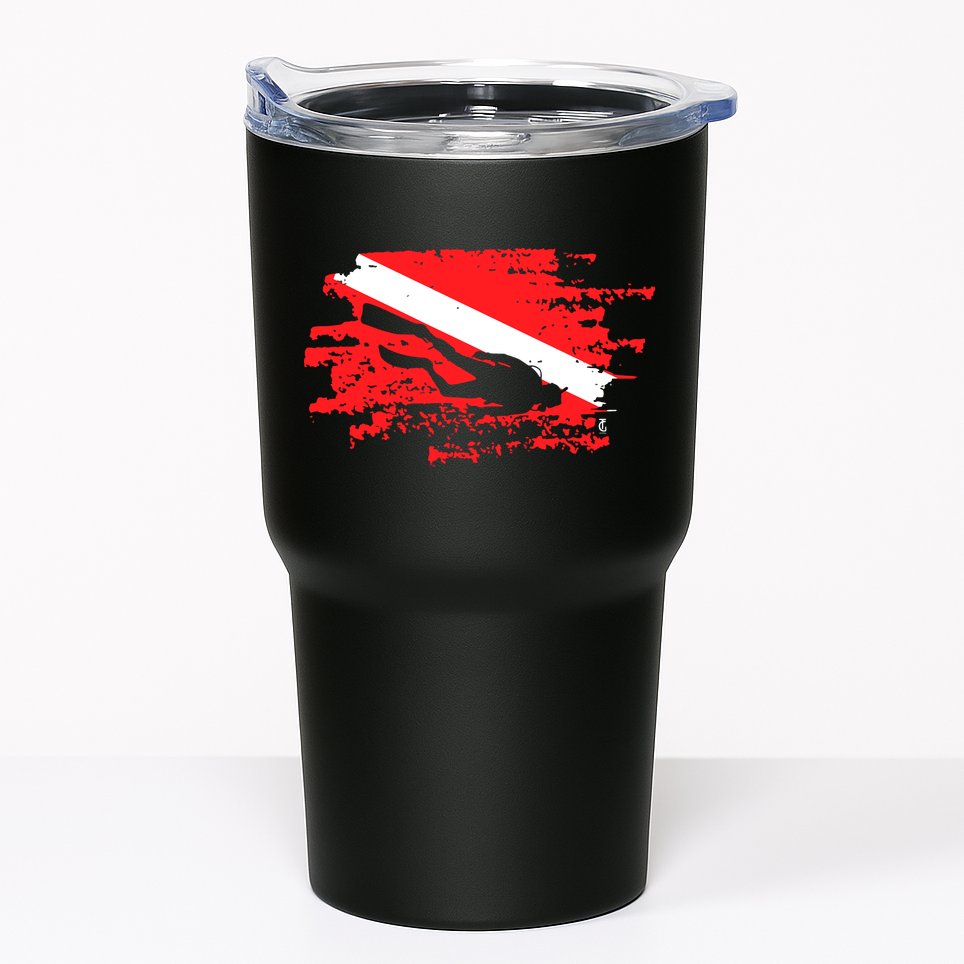 Scuba Diving Diver Down Flag Awesome Marine Diver Dive Gift Tumbler