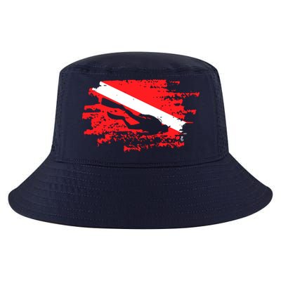 Scuba Diving Diver Down Flag Awesome Marine Diver Dive Gift Cool Comfort Performance Bucket Hat