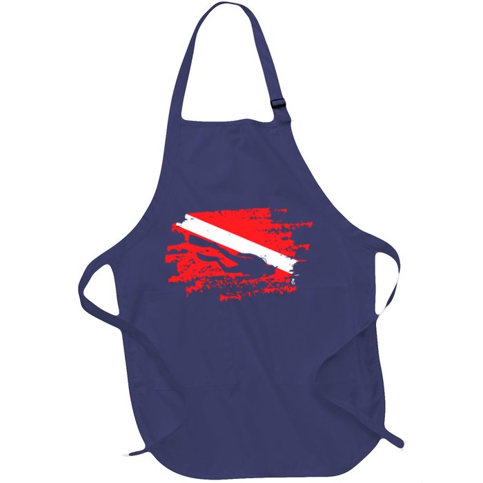 Scuba Diving Diver Down Flag Awesome Marine Diver Dive Gift Apron
