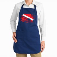 Scuba Diving Diver Down Flag Awesome Marine Diver Dive Gift Apron