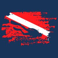 Scuba Diving Diver Down Flag Awesome Marine Diver Dive Gift Apron