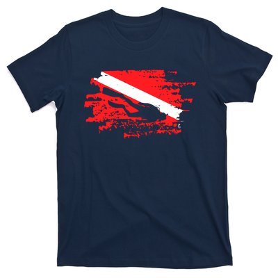 Scuba Diving Diver Down Flag Awesome Marine Diver Dive Gift T-Shirt