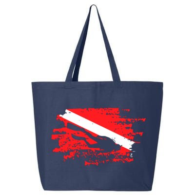 Scuba Diving Diver Down Flag Awesome Marine Diver Dive Gift 25L Jumbo Tote