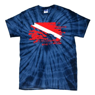 Scuba Diving Diver Down Flag Awesome Marine Diver Dive Gift Tie-Dye T-Shirt