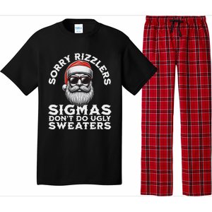 Sigmas DonT Do Ugly Sweaters Christmas Santa Rizz Pajama Set