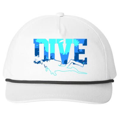 Scuba Diving DIVE Scuba Diver Gift Snapback Five-Panel Rope Hat