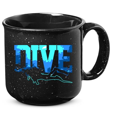 Scuba Diving DIVE Scuba Diver Gift 15oz Campfire Ceramic Mug