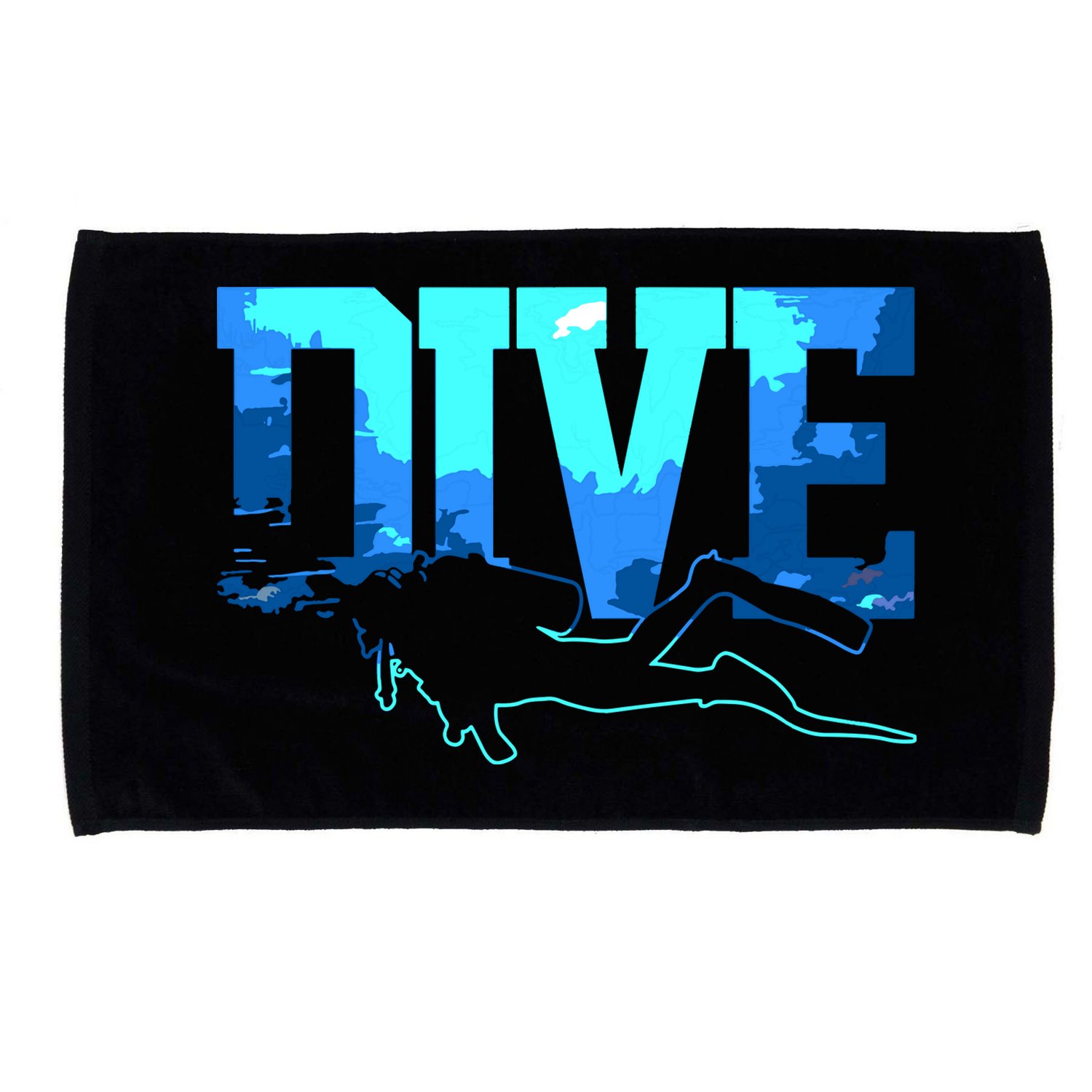 Scuba Diving DIVE Scuba Diver Gift Microfiber Hand Towel